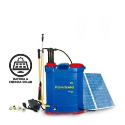 Pulverizador Placa Solar Eletrico Costal Manual Bateria Painel 20 Litros Platanção Limpeza - 5