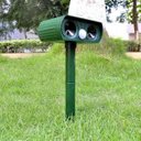 Ver imagem 2 de Repelente Solar Ultrassônico De Animais Pragas Jardim Pombos Ratos Gambas gatos caes