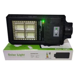Refletor Poste 120w energia Solar 300 Leds publica Ultra leds Controle Sensor Presenca - 7