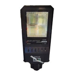 Refletor Poste 120w energia Solar 300 Leds publica Ultra leds Controle Sensor Presenca - 4