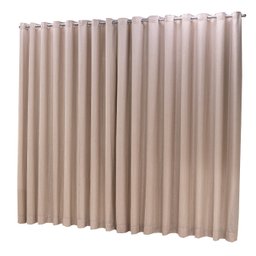 Cortina Oxford com linho 6,00x2,80 Para Trilho Duplo:Avelã - 1