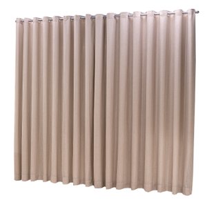 Cortina Oxford com linho 6,00x2,80 Para Trilho Duplo:Avelã