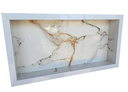 Ver imagem 2 de Nicho de Porcelanato 60x30 Calacata Gold com Bordas de Alumínio