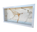 Ver imagem 1 de Nicho de Porcelanato 60x30 Calacata Gold com Bordas de Alumínio