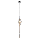 Ver imagem 5 de Pendente Organika Cromado e Champagne (d)13.5cm (a)65cm 1xe14 40w - Kb001a