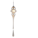 Ver imagem 2 de Pendente Organika Cromado e Champagne (d)13.5cm (a)65cm 1xe14 40w - Kb001a