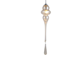 Ver imagem 3 de Pendente Organika Cromado e Champagne (d)13.5cm (a)65cm 1xe14 40w - Kb001a