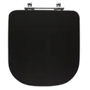 Ver imagem 4 de Assento Sanitário Poliéster Luxo Piano Preto Fosco para vaso Deca