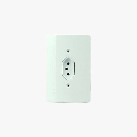 Millenium Tomada 2p+t 10a com Placa Vertical Br Mectronic