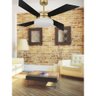 Ventilador de Teto Volare Vd50 Tech Dourado 4 Pás Preto - 220V - 3