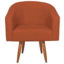 Ver imagem 2 de Poltrona Decorativa Sala de Estar Recepção Luiza Pés Palito Suede - Doce Sonho Móveis POLTRONAS POLT
