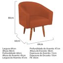 Ver imagem 3 de Poltrona Decorativa Sala de Estar Recepção Luiza Pés Palito Suede - Doce Sonho Móveis POLTRONAS POLT
