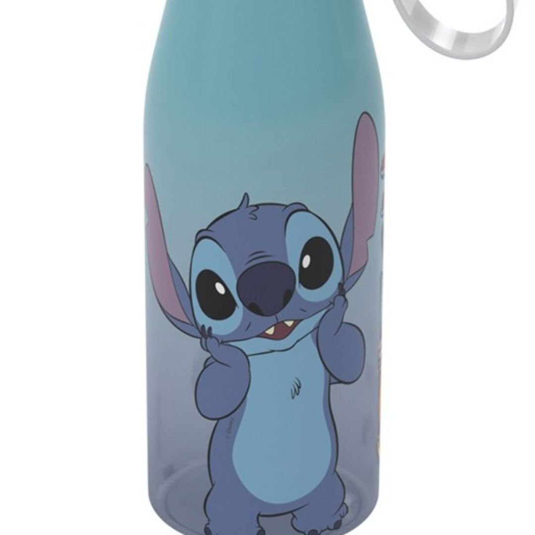 Jogo Guarda Chuva e Garrafa Squeeze 530ml Stitch Premium com Alça - 6