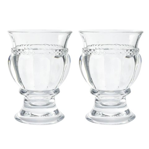 Kit Com 2 Cachepot Vasinho Multiuso De Cristal 150Ml