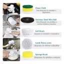 Ver imagem 3 de Escova Limpeza Elétrica Giratória Recarregável Usb 5 em 1