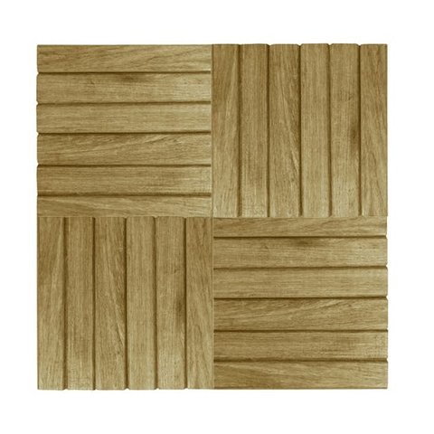 Jogo 4 Placas Deck 30x30 Cada Modular Sem Pintura Madeira De Lei Jardim