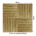 Ver imagem 5 de Jogo 4 Placas Deck 30x30 Cada Modular Sem Pintura Madeira De Lei Jardim