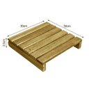 Ver imagem 3 de Placa Deck 30x30 Modular sem Pintura Madeira de Lei Jardim
