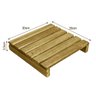 Placa Deck 30x30 Modular sem Pintura Madeira de Lei Jardim - 3