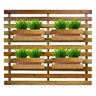 Jardim Vertical Madeira Maciça 4 Cachepôs Grandes S/Pintura - 1