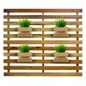 Jardim Vertical Madeira Maciça 4 Cachepôs Pequenos S/Pintura - 1