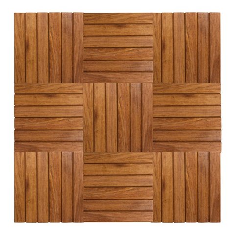 Jogo 9 Placas Deck 30x30 Cada Modular Sem Pintura Madeira De Lei Jardim