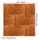 Ver imagem 4 de Jogo 9 Placas Deck 30x30 Cada Modular Sem Pintura Madeira De Lei Jardim