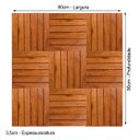 Ver imagem 4 de Jogo 9 Placas Deck 30x30 Cada Modular Sem Pintura Madeira De Lei Jardim