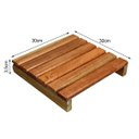 Ver imagem 3 de Jogo 9 Placas Deck 30x30 Cada Modular Sem Pintura Madeira De Lei Jardim