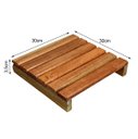 Ver imagem 3 de Jogo 9 Placas Deck 30x30 Cada Modular Sem Pintura Madeira De Lei Jardim