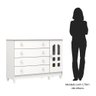 Cômoda de Bebê 1 Porta 4 Gavetas Grand Selena  - 10