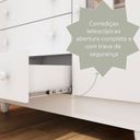 Ver imagem 7 de Cômoda Infantil 4 Gavetas com Porta Fraldário Gran Selena 100% MDF Branco