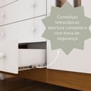 Ver imagem 6 de Cômoda Infantil 4 Gavetas com Porta Fraldário Gran Selena 100% MDF Marrom/Branco/Bétula