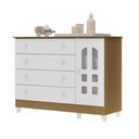 Ver imagem 3 de Cômoda Infantil 4 Gavetas com Porta Fraldário Gran Selena 100% MDF