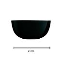 Ver imagem 2 de Bowl de Vidro Opalino Diwali Black 21x9,5cm Luminarc