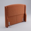 Ver imagem 7 de Cabeceira para Cama Box Queen Size Shae 160cm Estofada com Frame Bouclê Terracota - Desk Design