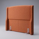 Ver mais imagens de Cabeceira para Cama Box Queen Size Shae 160cm Estofada com Frame Bouclê Terracota - Desk Design