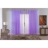 Cortina Sala Quarto Voal Liso Delicate 300x220 Transparente:lilas - 1