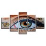 quadros decorativos olhos pintura borboletas salao de beleza - 1