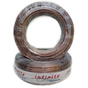 Fio Bicolor Paralelo Cristal Rolo 100 Metros Cabo 2 X 2,5Mm