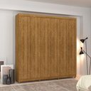 Ver imagem 1 de Guarda-roupa Elegance 6 Portas Nature com 8 Pés em Madeira e Puxadores Mdf 218cm