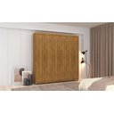 Ver imagem 5 de Guarda-roupa Elegance 6 Portas Nature com 8 Pés em Madeira e Puxadores Mdf 218cm