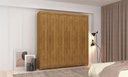 Ver imagem 5 de Guarda-roupa Elegance 6 Portas Nature com 8 Pés em Madeira e Puxadores Mdf 218cm