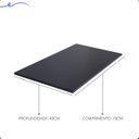 Ver imagem 3 de Kit 2 Prateleira Preta 70X40 Tampo Tabua Mdf Organizadora Decoração Cozinha Quarto Banheiro Sala
