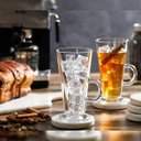 Ver imagem 7 de Kit 8 Taças Cappuccino de Vidro Importada Caneca 310ml Coffee