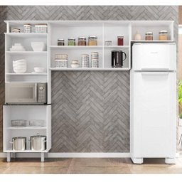 Cozinha Compacta em L 1 Peça 8 Portas Suiça Poliman Móveis - 4 Cozinha Compacta em L 1 Peça 8 Portas Suiça Poliman Móveis - 4