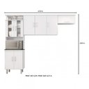 Ver imagem 3 de Cozinha Compacta em L 1 Peça 8 Portas Suiça Poliman Móveis