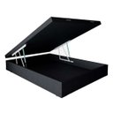 Ver imagem 1 de Base para Cama Box Casal Premium com Baú Corino (45x138x188) Preta