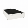 Base para Cama Box Casal Premium com Baú (45x138x188) Corino Branca - 4