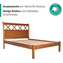 Ver imagem 4 de Cama Queen Madeira Macica Grando 169 cm Trelica Mogno Mell Nath
